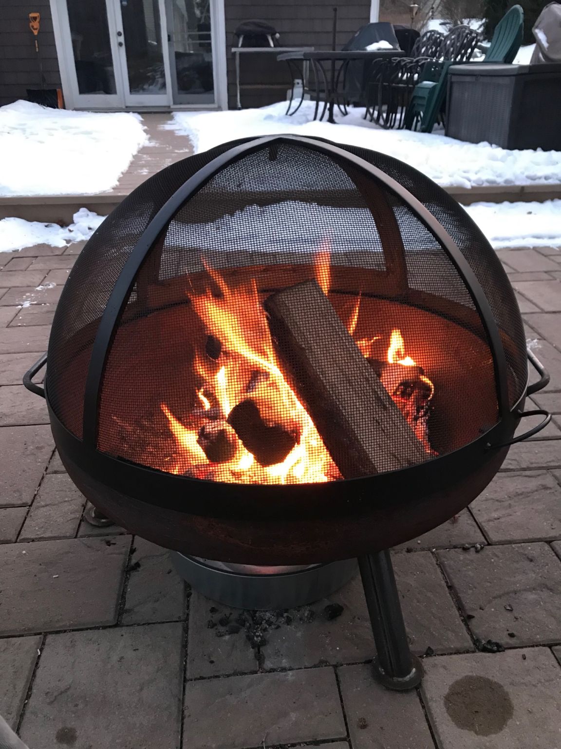 Lift Off Dome Screen For Bowl Fire Pits Firepitscreens Net Custom