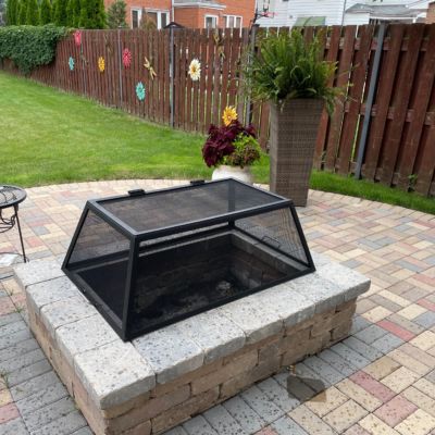 Square or Rectangle Screen Up To 30" Per Side | Fire Pit Screens