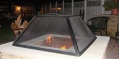 Fire Pit Screen | Round Fire Pit Screen