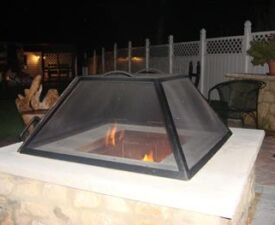 Fire Pit Screen | Round Fire Pit Screen