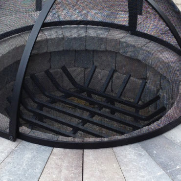 Round Fire Pit Grate, Large size 36″ and 38″ | FirePitScreens.net