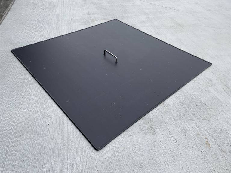 Fire Pit Snuffer Cover One PieceGalvanized Metal