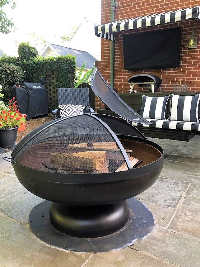 Hinged Single Door Screen for BOWL Style Fire Pits