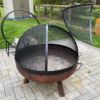 Hinged Single Door Screen for BOWL Style Fire Pits