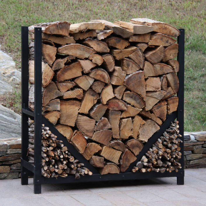 4ft Outdoor Firewood Log Rack