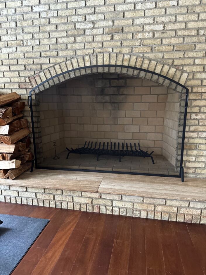 Fireplace Safety Screen - Arch Single Panel Design