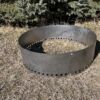 Metal Fire Pit Ring or Liner with Smokeless Feature 1" Holes