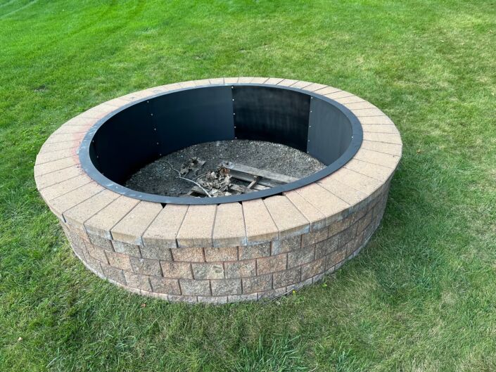 3" LIP SMOKELESS ROUND Metal Fire Pit Ring or Liner