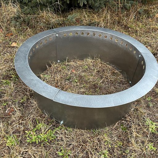 3" Lip Smokeless Round Metal Fire Pit Ring or Liner