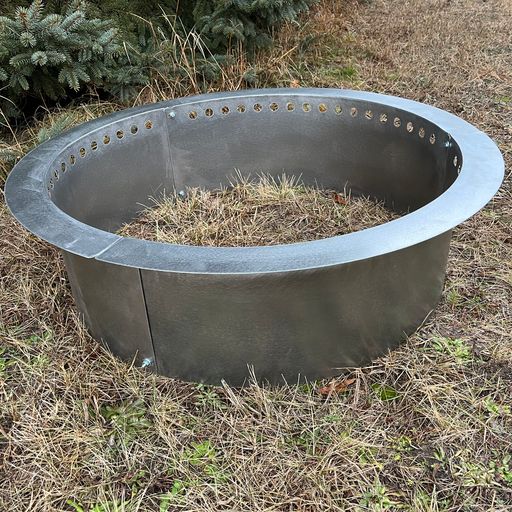 3" Lip Smokeless Round Metal Fire Pit Ring