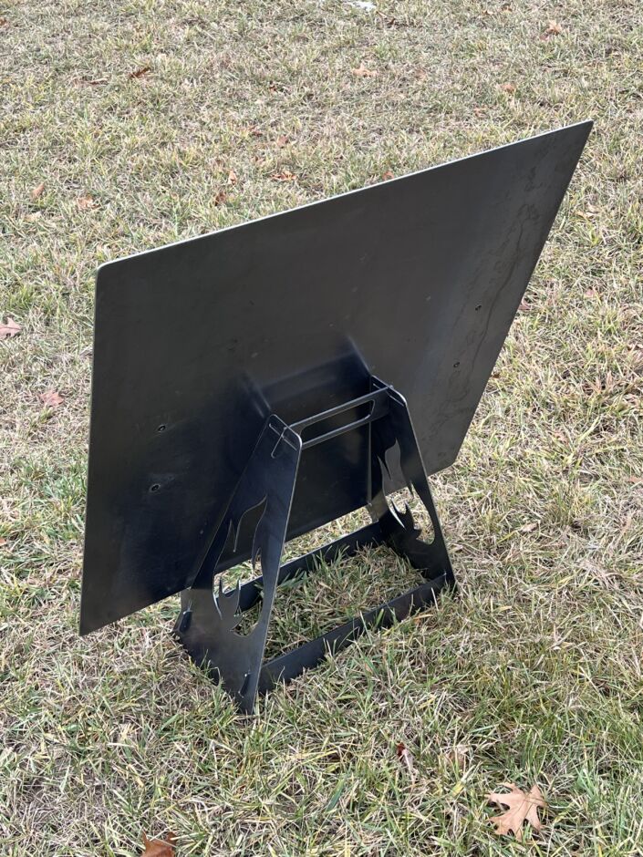 Fire Pit Cover Stand and Holder | Fits Round, Square or Octagonal Snuffer Covers