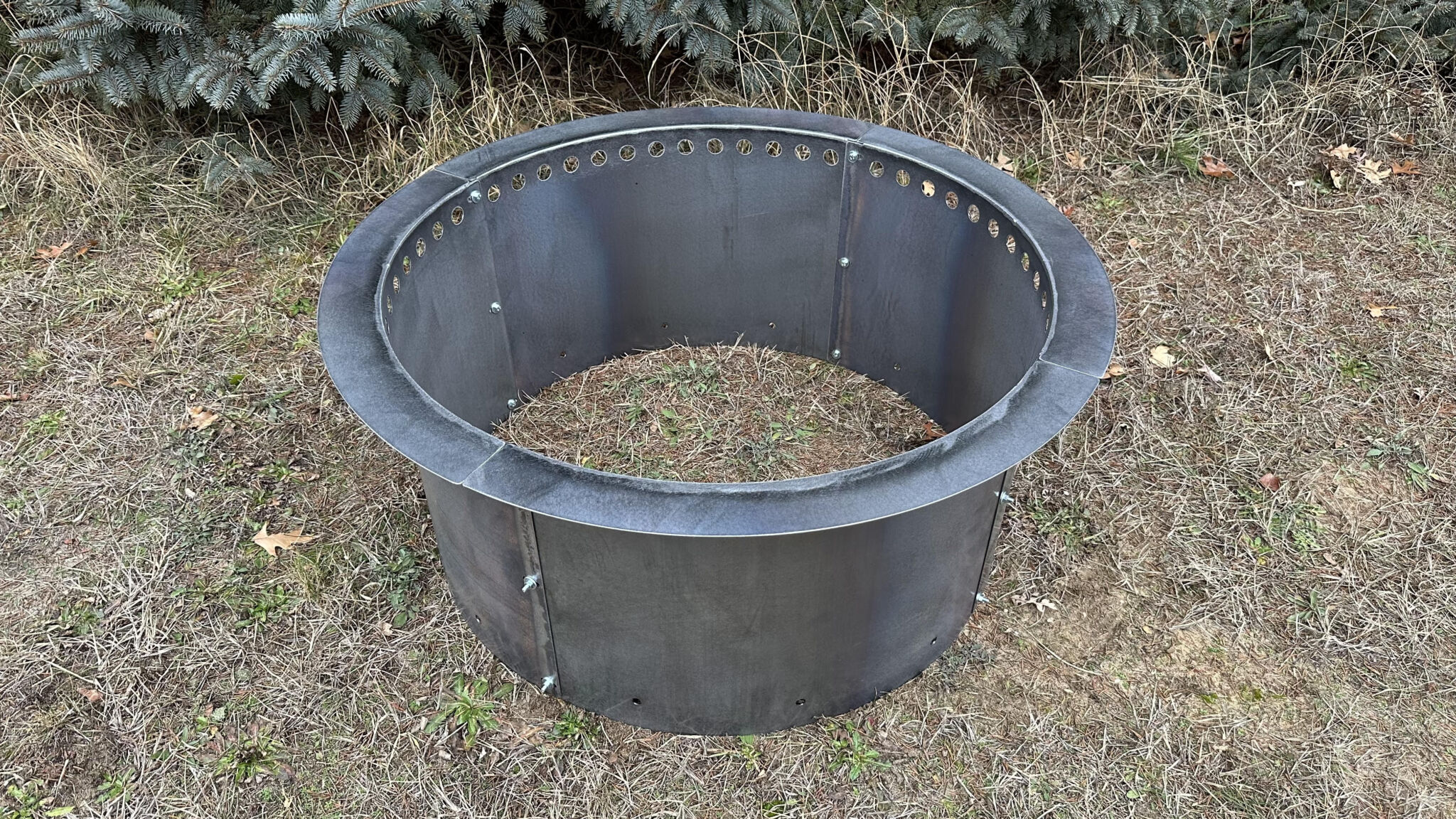 Lip Corten Steel Smokeless Round Metal Fire Pit Ring