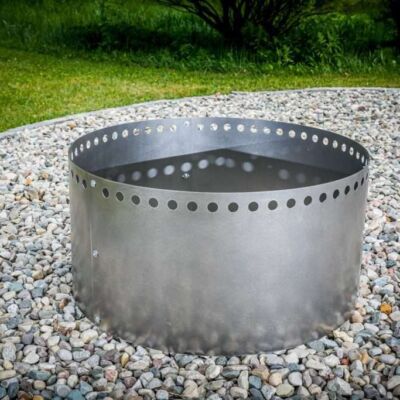 Smokeless Metal Fire Pit Ring Round Carbon Steel