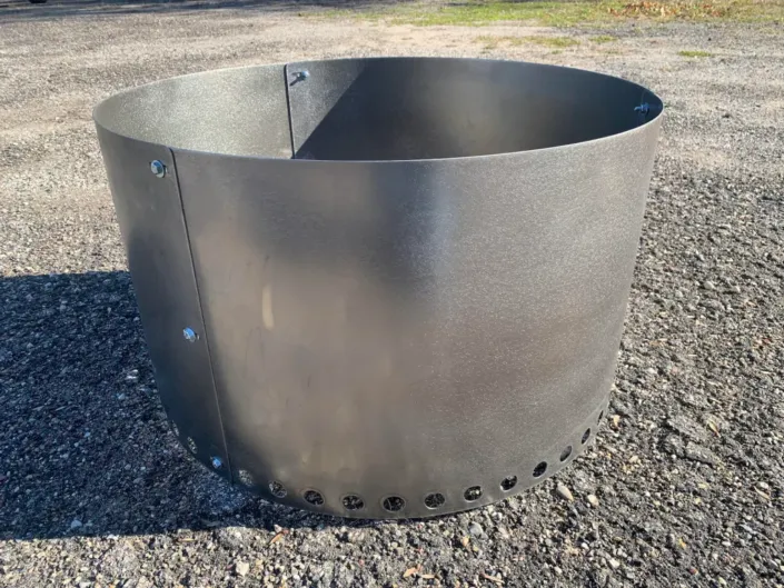 Smokeless Metal Fire Pit Ring Round Carbon Steel